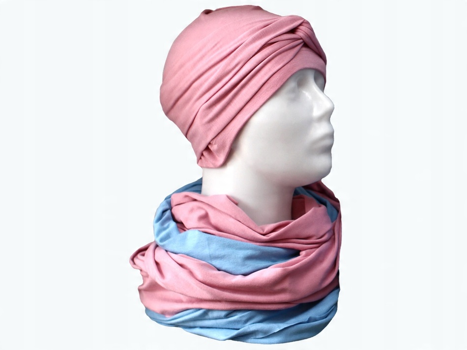 

Pudrowy turban po chemioterapii dla kobiet prod Pl