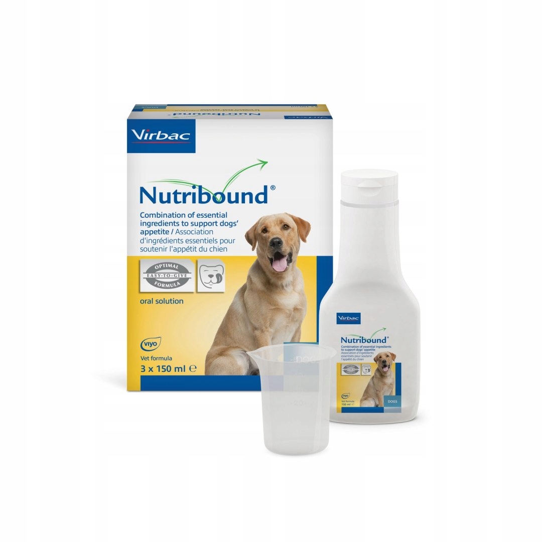Virbac Nutribound Perorální roztok pro psy během rekonvalescence 3 x 150 m
