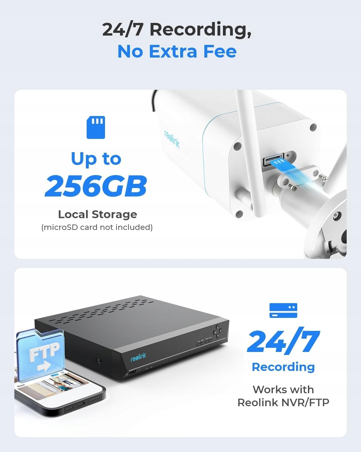 REOLINK Inteligentna Kamera Zewnętrzna Wi-Fi 6 5X Zoom Kolorowy Tryb Nocny — miniatura 11