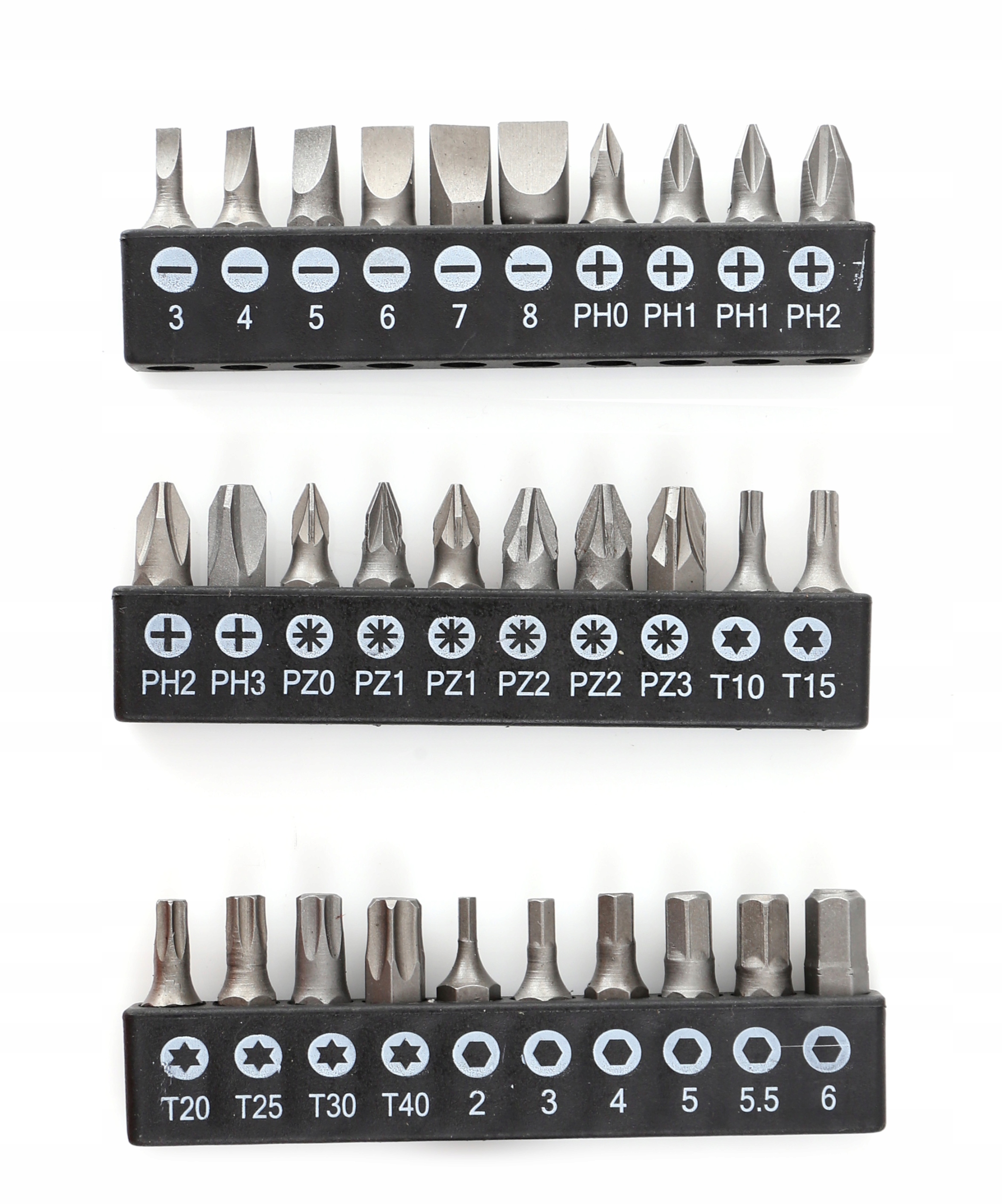 ZESTAW ŚRUBOKRĘTÓW SZCZYPIEC I BITÓW 45EL WKRĘTAKI Liczba elementów zestawy