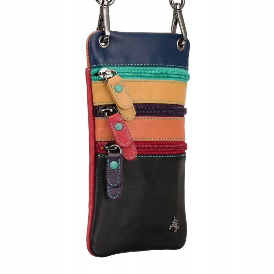 Kožená cestovní taška Visconti S-4 Multicolor se třemi kapsami