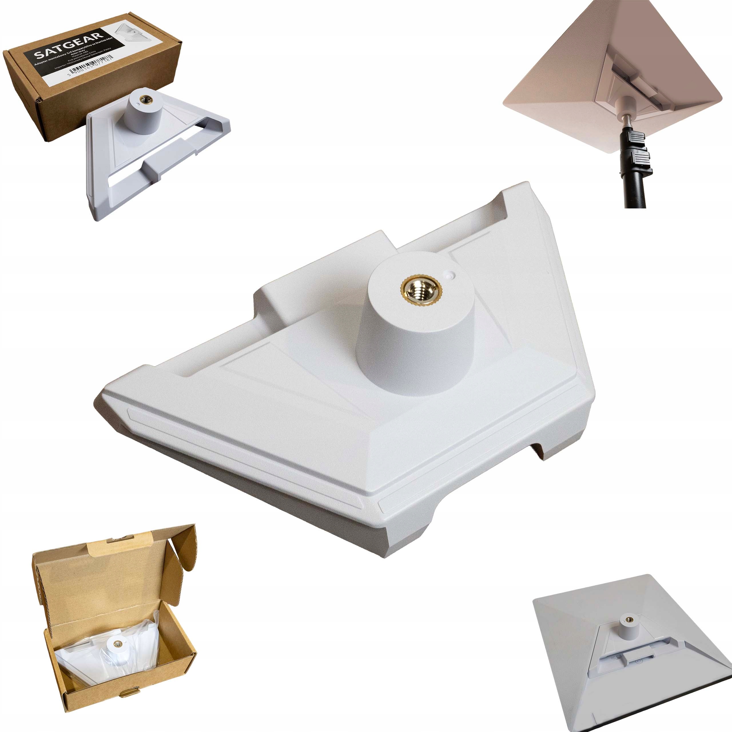 Uchwyt do Starlink Mini 1/4 idealne na statyw, maszt, uchwyt z gwintem