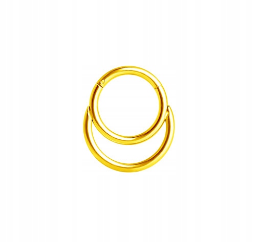 

Kolczyk clicker złoty septum daith lobe 1,2/8