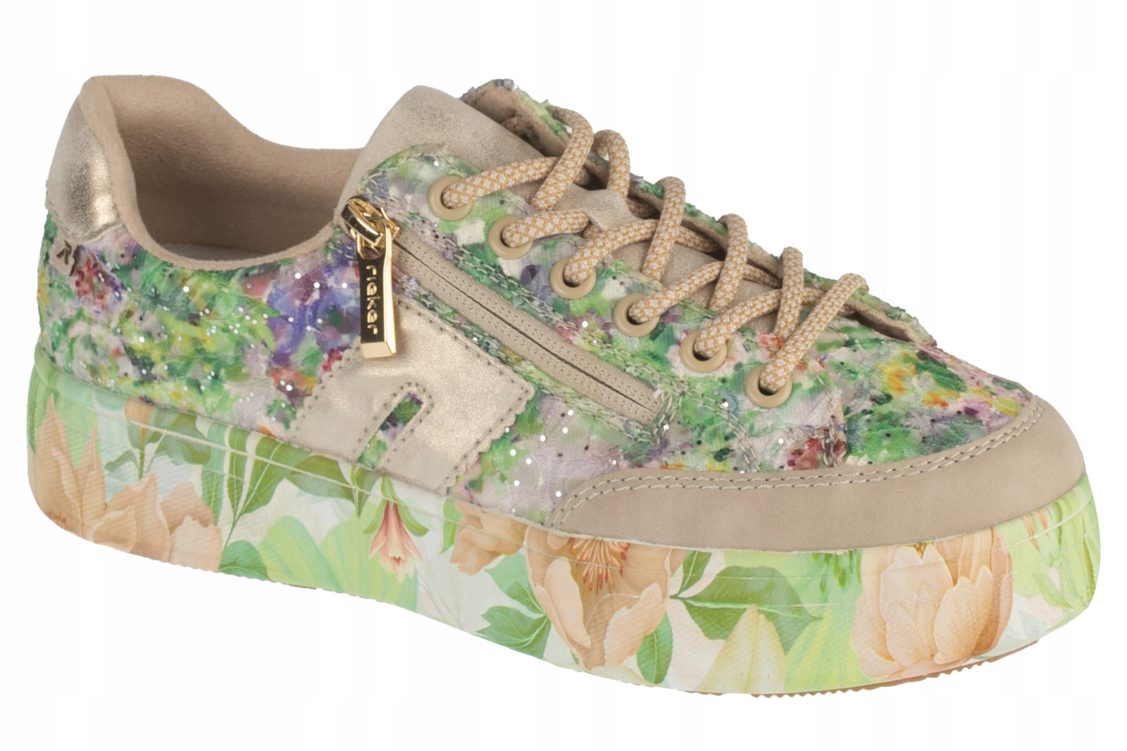 Rieker Sneakers [37] Dámské tenisky Zelená tkanina