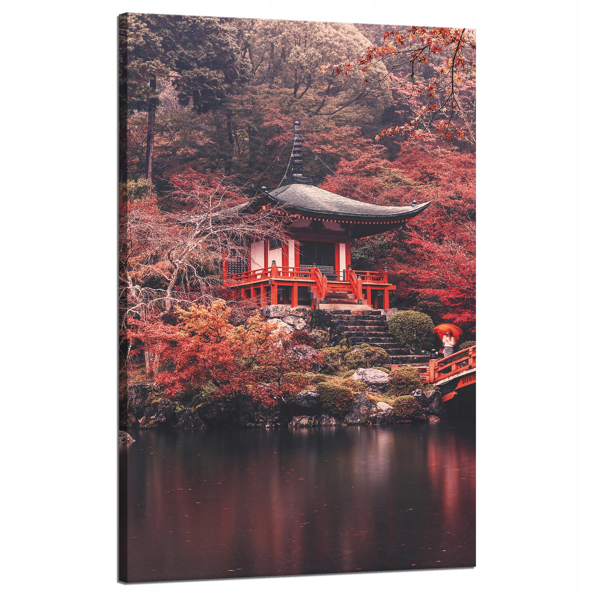 Obraz na plátně Stromy Barevné Japonský styl Klid 50x80 cm