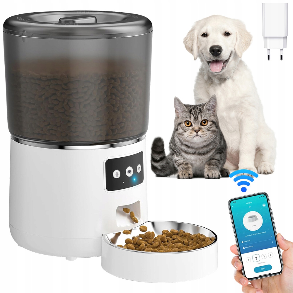 Automatické Krmítko Wifi Ovládání Aplikací 45° Otvor Bez Zaseknutí