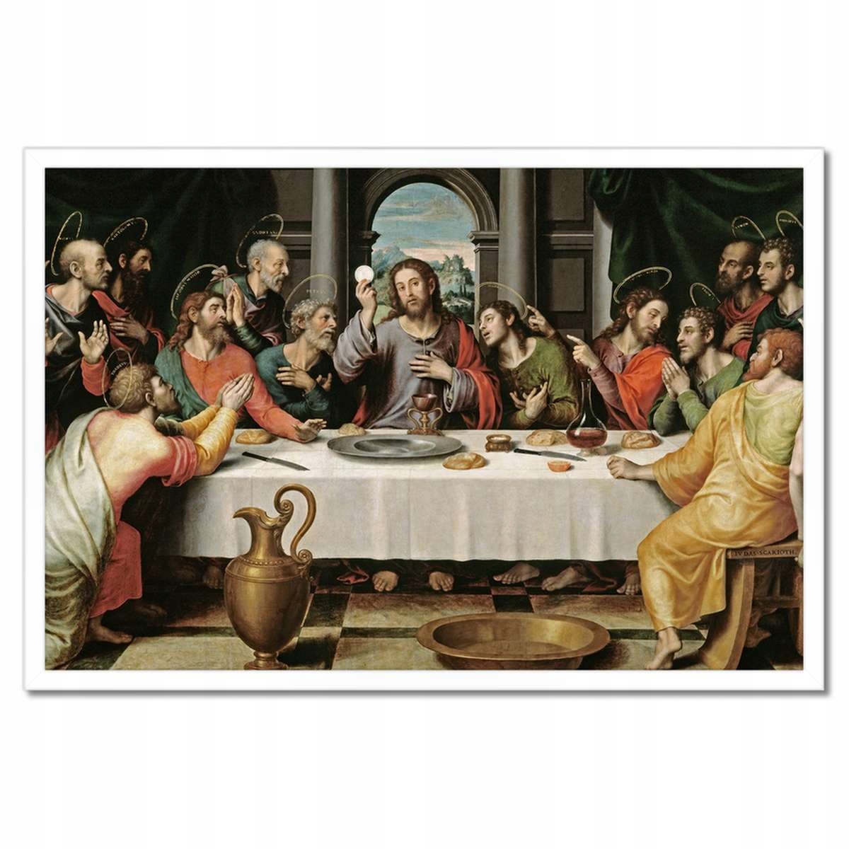 Plakáty v rámu 60x40 Poslední Večeře Ježíš
