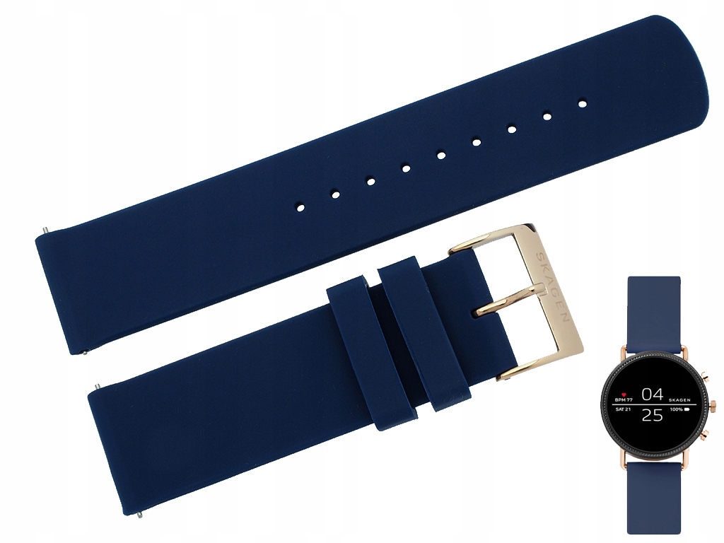 Pásek k hodinkám Skagen SKT5110 modrý 20 mm