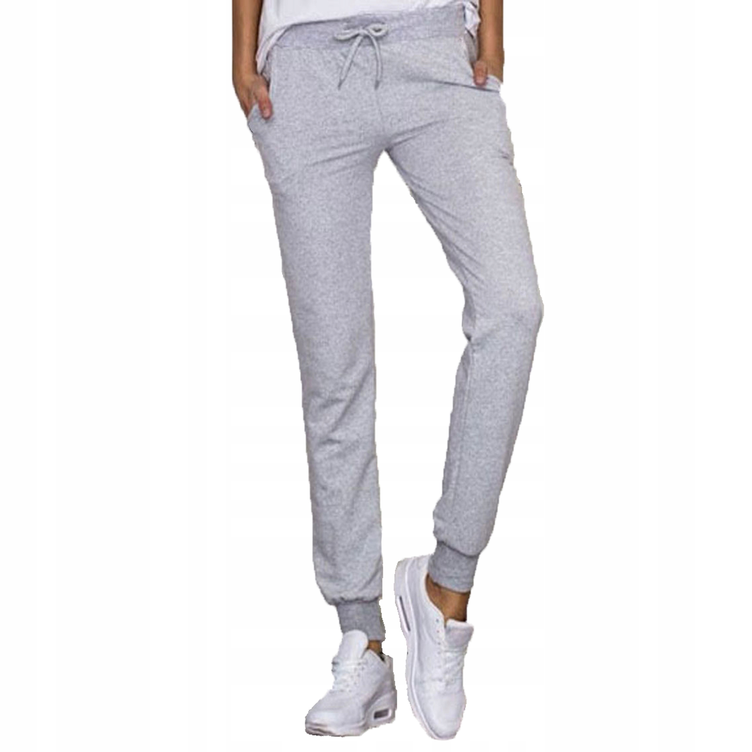 

Klasyczne Spodnie Dresowe Wiązane Czarne Szare 302