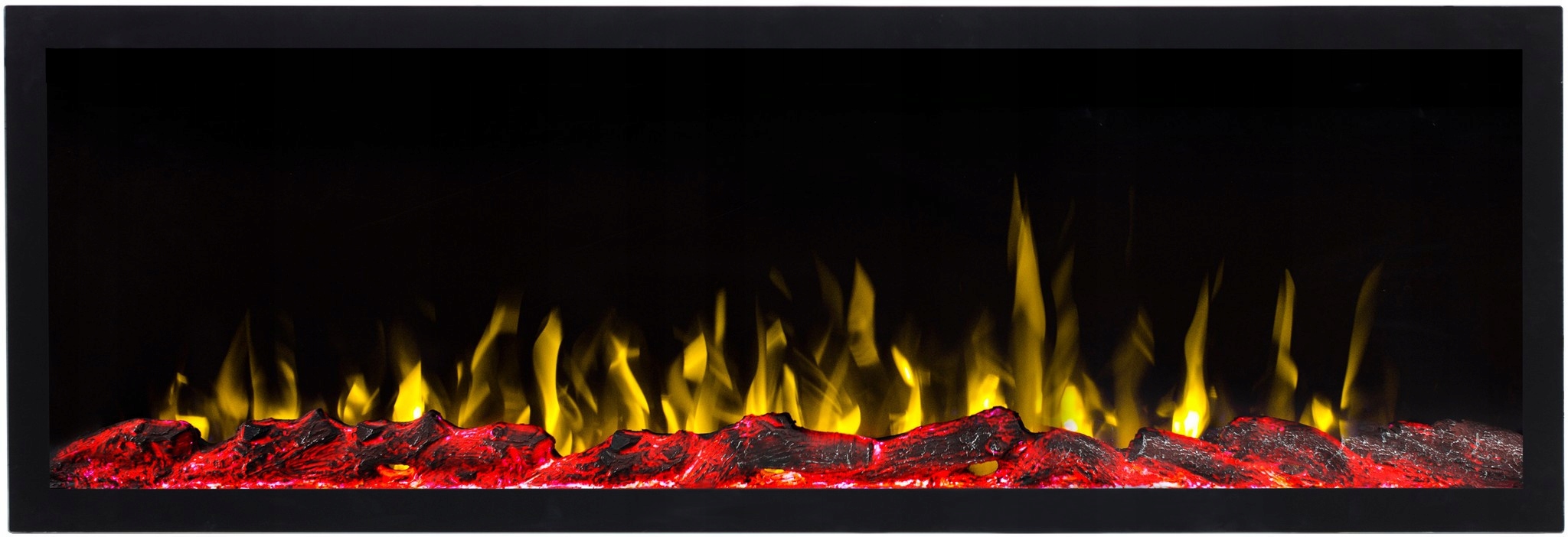 AFLAMO PRIDE S127 KOMINEK ELEKTRYCZNY LED BEZ GRZANIA CIENKA RAMKA ŚCIENNY