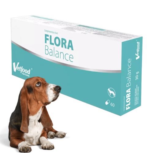 Flora Balance 60 kapsułek probiotyk dla psa wspierający florę jelitową