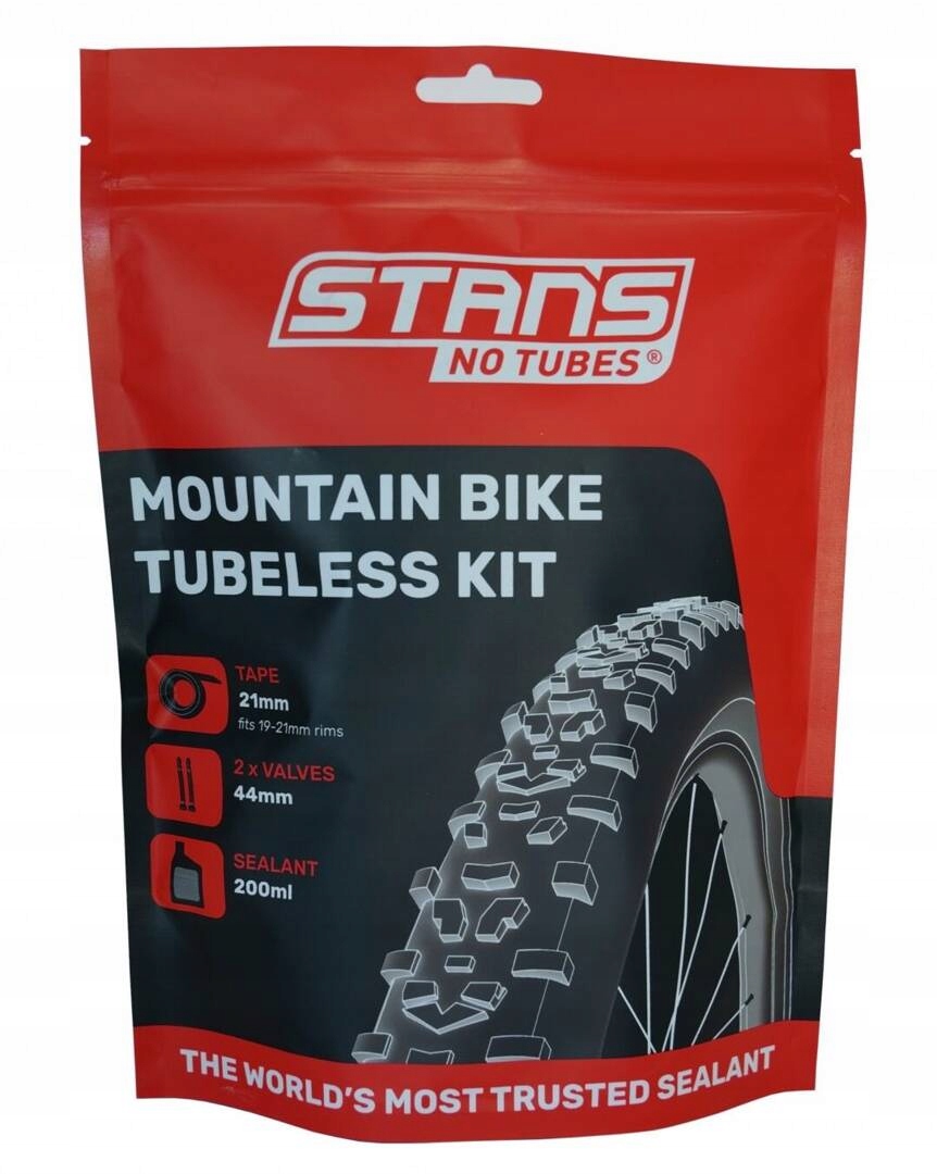 Stan’s NoTubes zestaw MTB Tubeless Kit 21mm/44mm + uszczelniacz 200ml Marka Stan's NoTubes