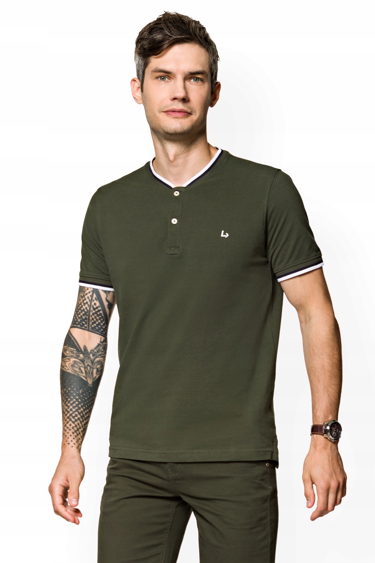 

Koszulka Męska Polo Zielona Lancerto Damian 2XL