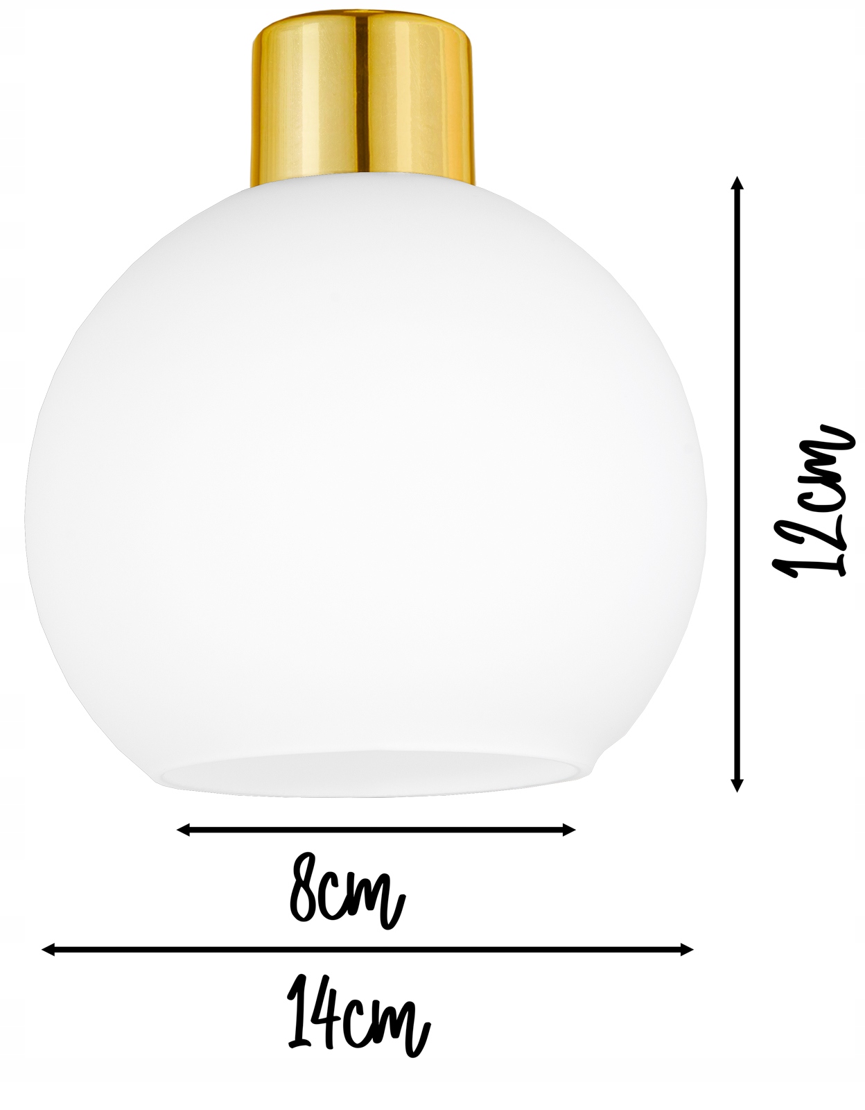 LAMPA WISZĄCA SUFITOWA ŻYRANDOL ZŁOTA KULA LED Marka Glimex