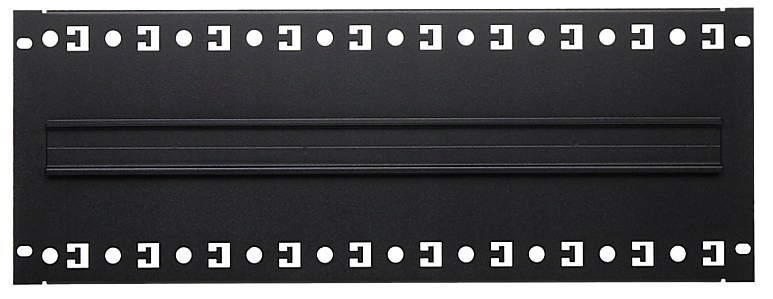 BLACHA MONTAŻOWA Z SZYNĄ DIN TS-35 DO SZAF RACK 19