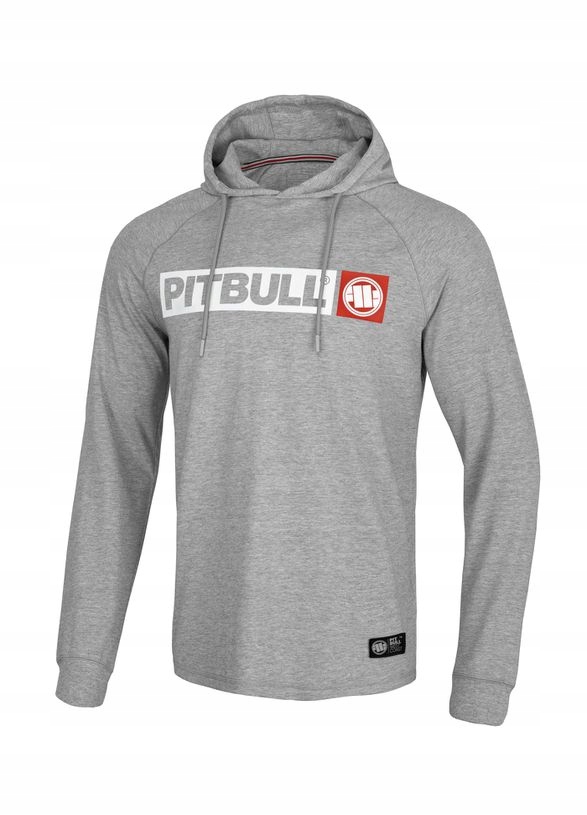 

Pitbull Longsleeve z kapturem Hilltop (s) Szary