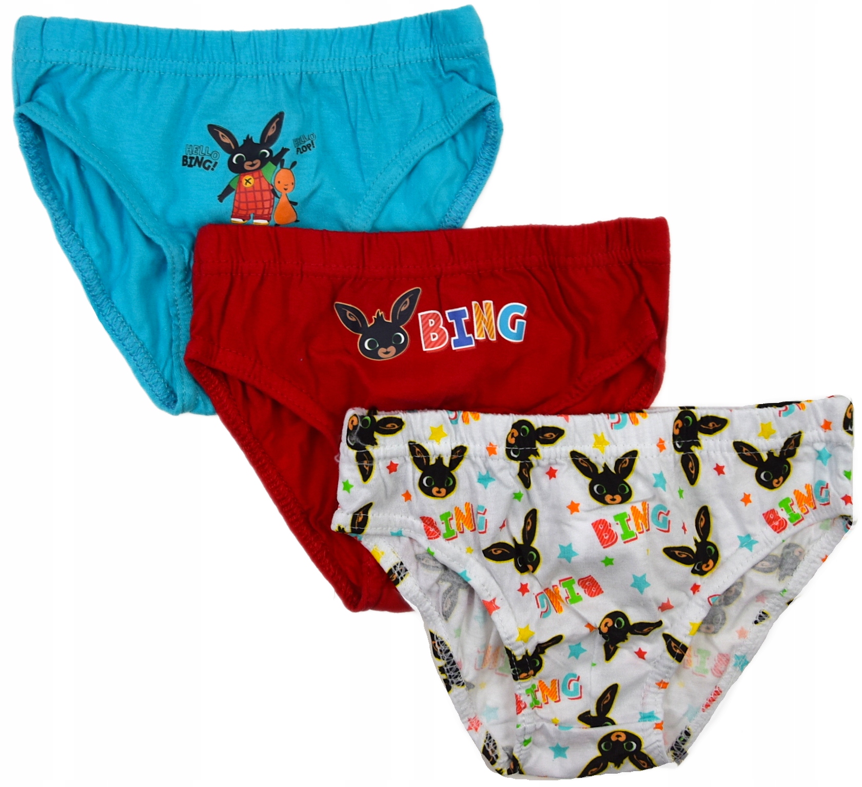 

3-PACK Bawełniane Majtki Dla Chłopca Bing 92/98