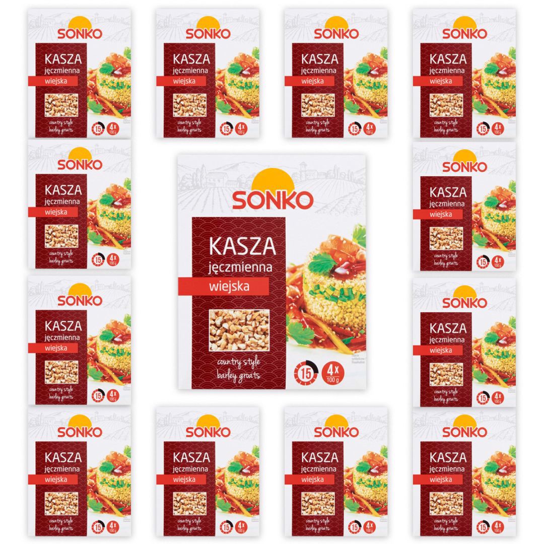 Levně Sonko Country ječná krupice 400 g (4 x 100 g) x 12 kusů