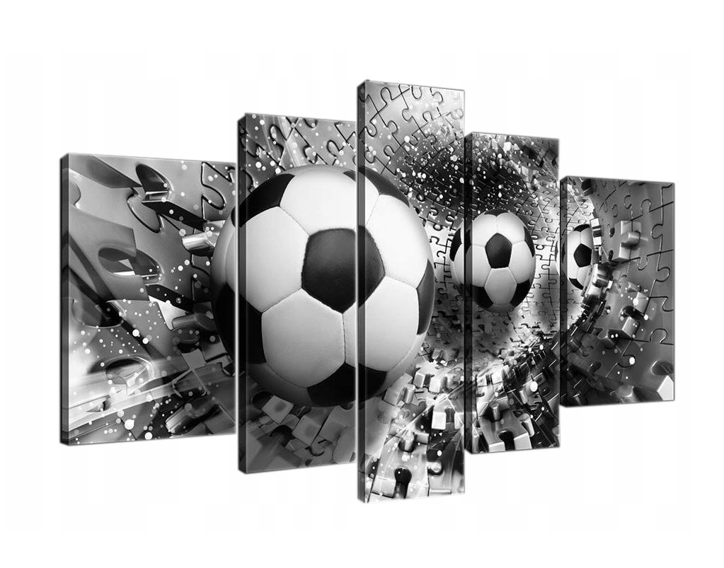 Obraz 170x100 Futbal puzzle dynamika pohyb energia šport moderný