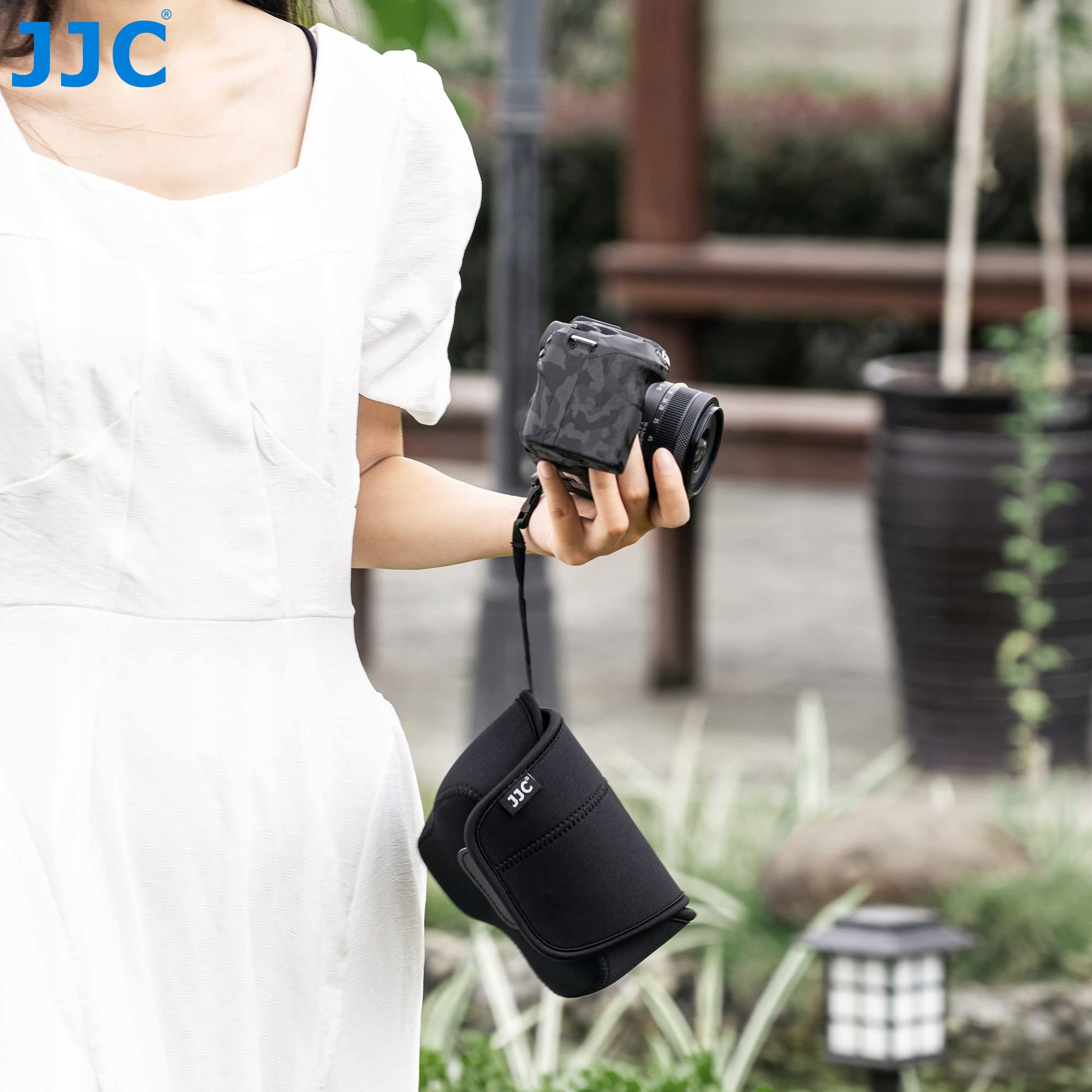 JJC Neoprenowa Torba Na Aparat Leica Q3 Q2 Q EOS R7 R10 Do 130x75x100mm — miniatura 7