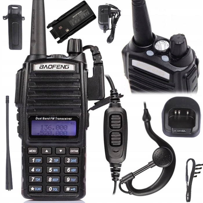 Baofeng UV-82 HTQ USB-C 2800mAh KRÓTKOFALÓWKA RADIOTELEFON WALKIE TALKIE