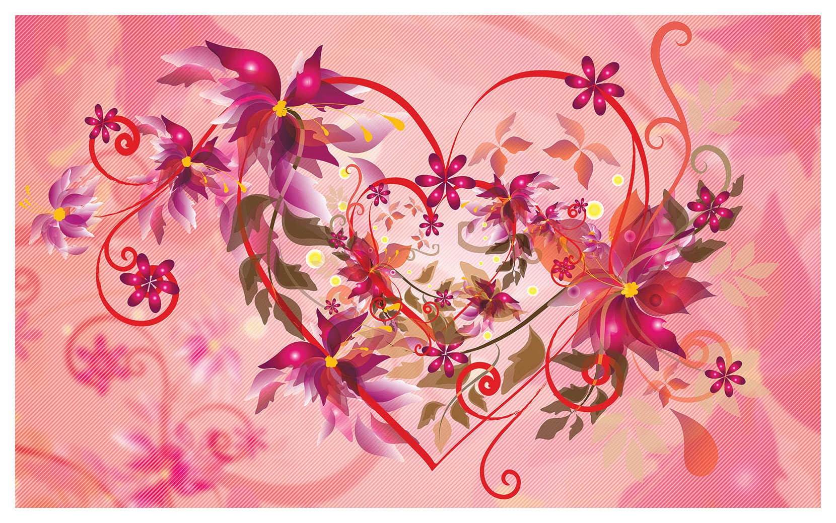 Fototapeta Srdce lásky kvety ruže 416x254 romantická Deň sv. Valentína lepidlo