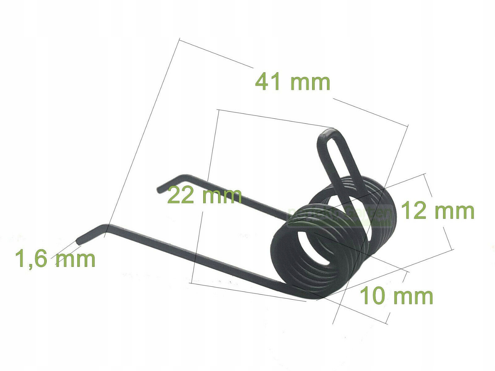 sprężyna wertykulatora Meec Tools 1300W aerator Typ sprężyna