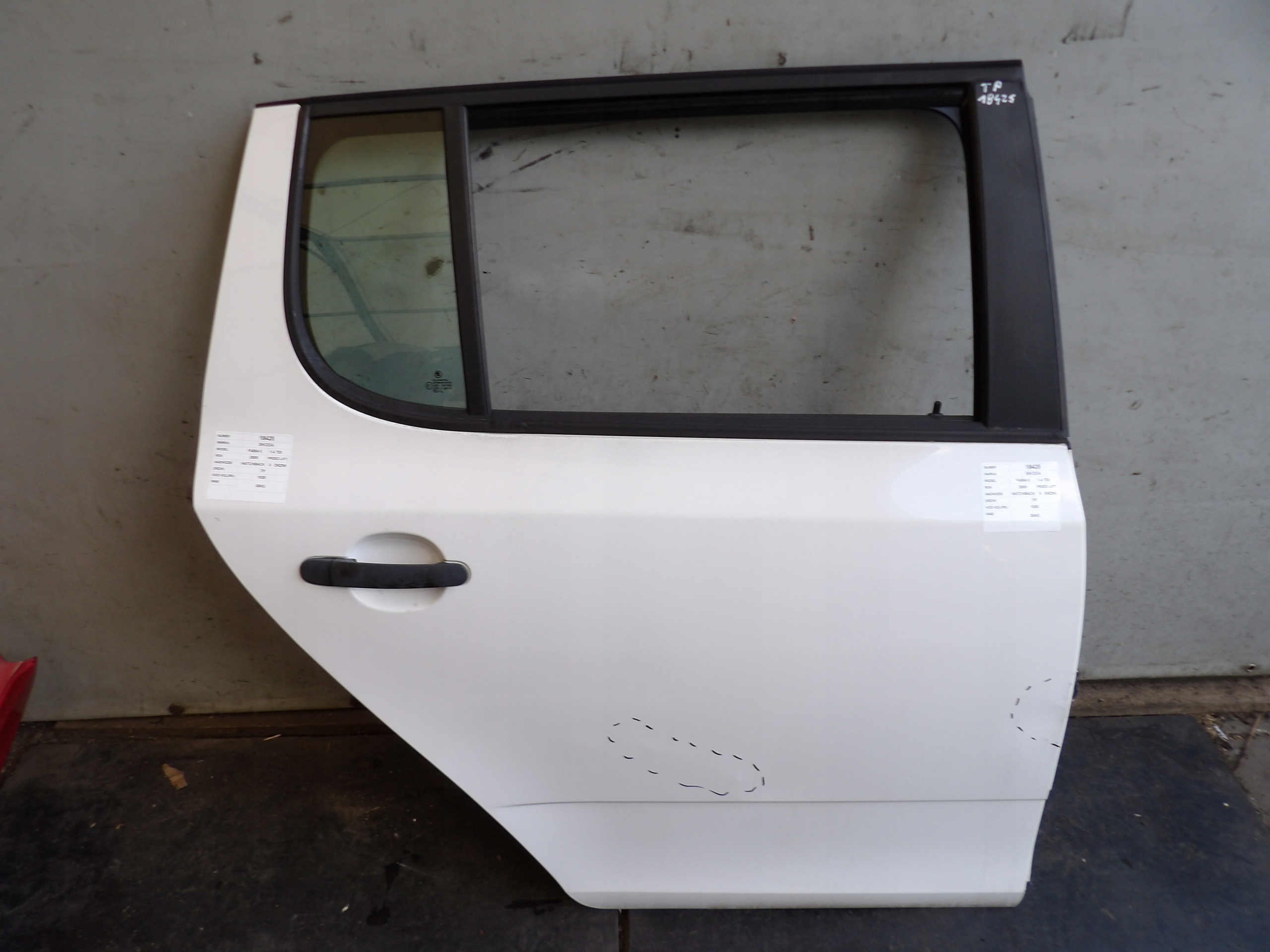 Skoda Fabia II door rear. right lak. 1026 HB 5D