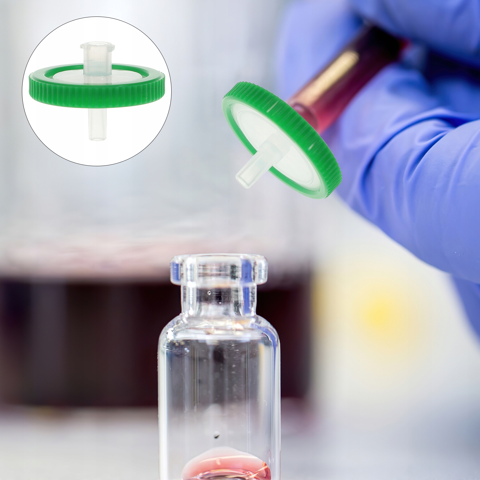 Filtruj plastikowe sitko strzykawkowe