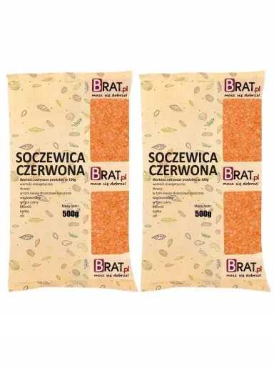 5x Brat Červená čočka 1 kg (2x500 g)