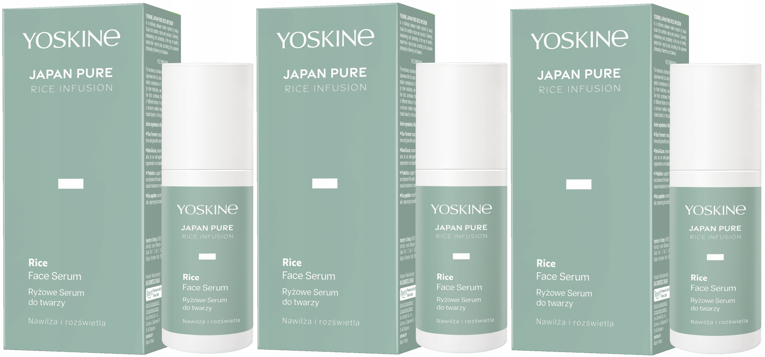 3 x Dax Yoskine Japan Rice Rýžové sérum na obličej 30 ml Rýžové peptidy