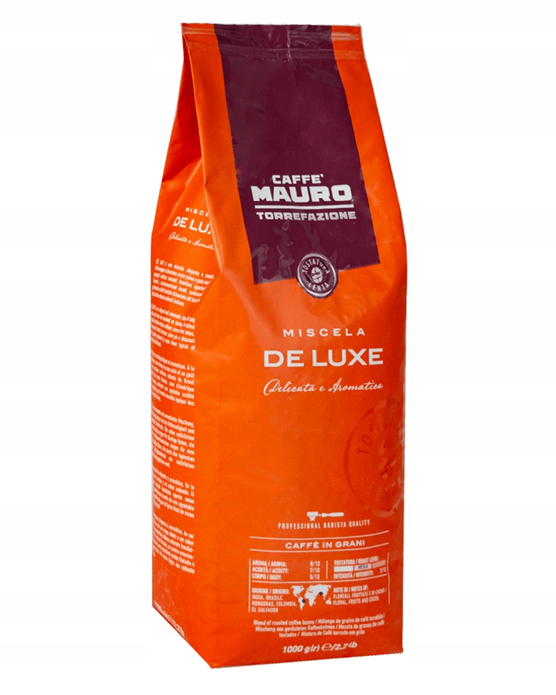 Caffe Mauro Kawa ziarnista mieszana Miscela De Luxe 1000g