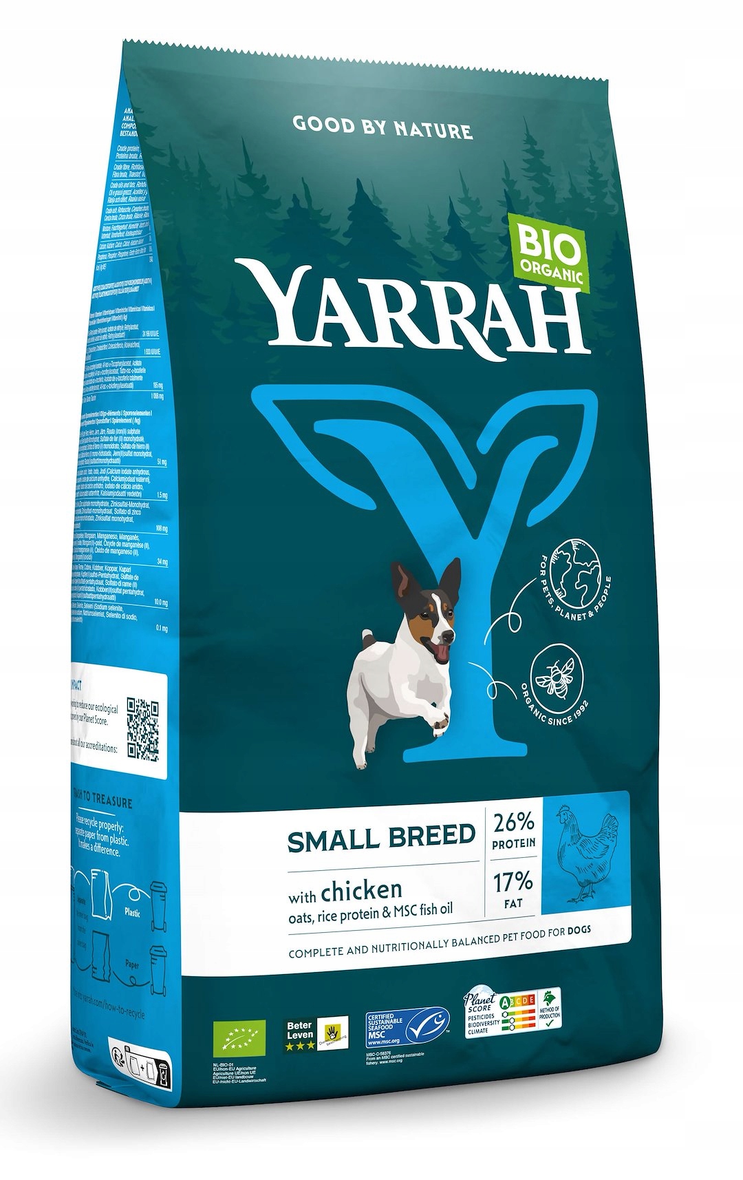 Levně (pro Psa Malého Plemene A Štěňata) Krmivo S Kuřecím Masem Bio 2 kg Yarrah