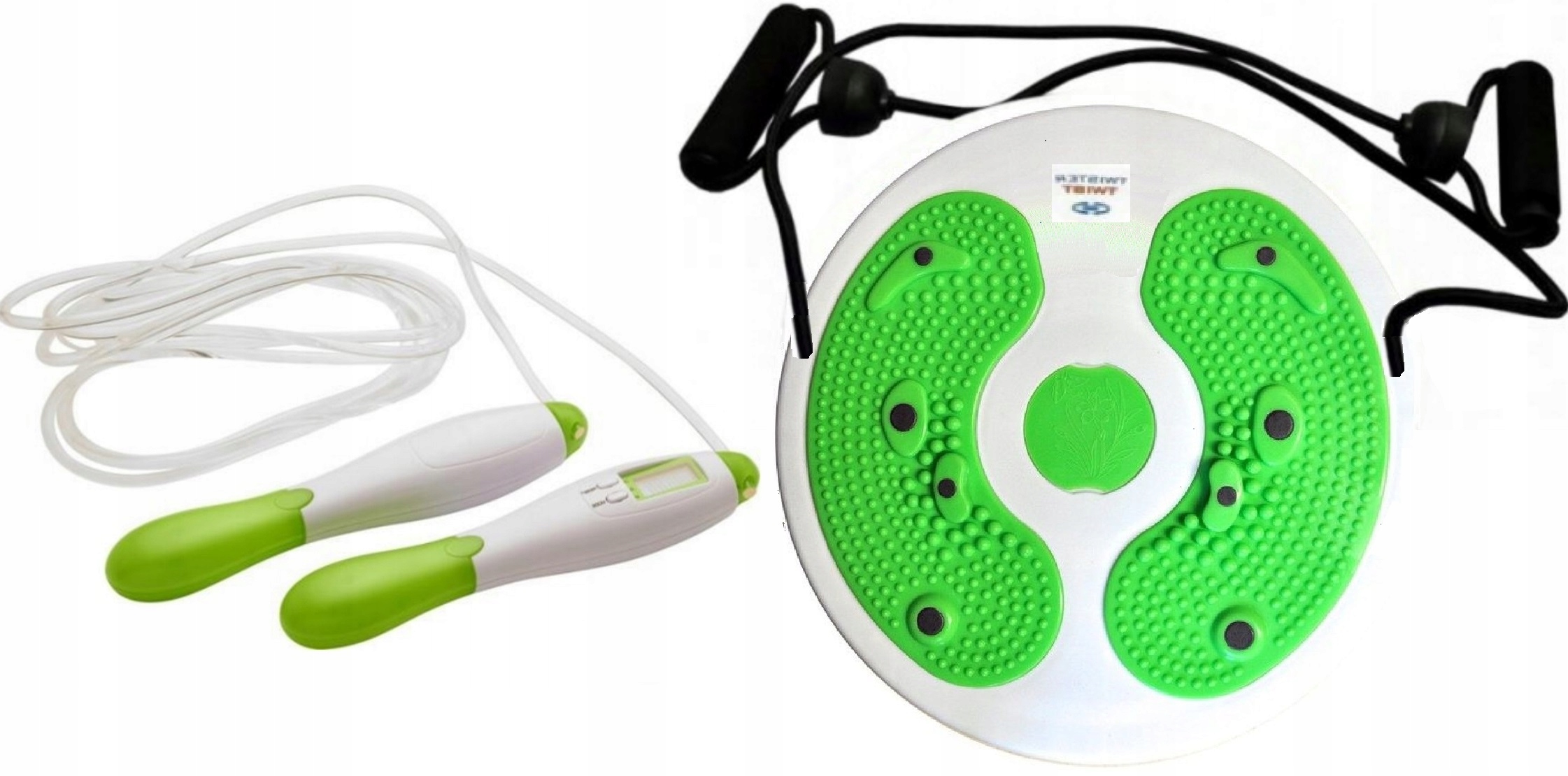 MAGNETYCZNY TWISTER odchudzający + SKAKANKA LCD Model ADJUSTABLE SKIPPING SPEED ROPE