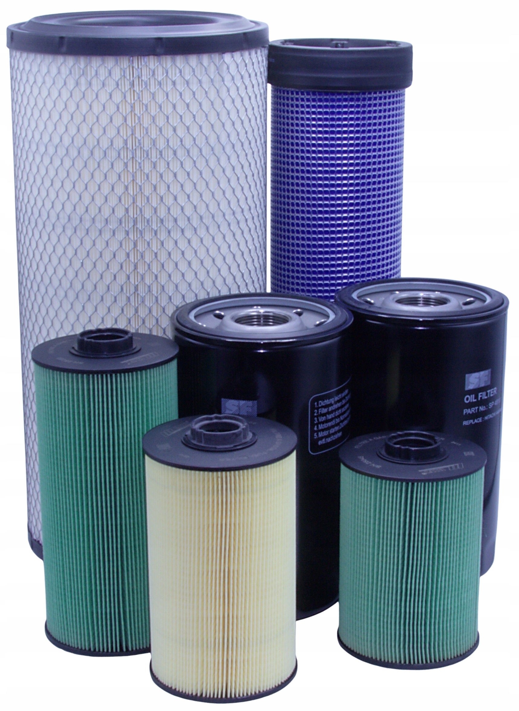 Filtry určené pro bagr Case CX 225 Sr roky III 2002-XII 2008