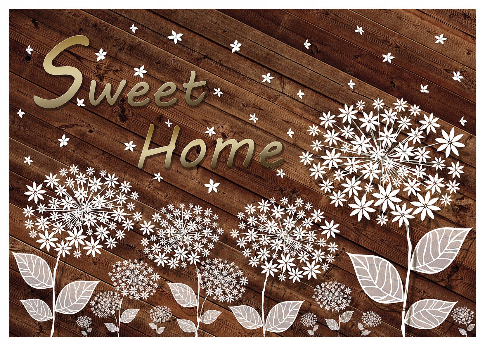 Vliesová fototapeta Dmychadla Sweet Home na dřevě 350x250 lepidlo