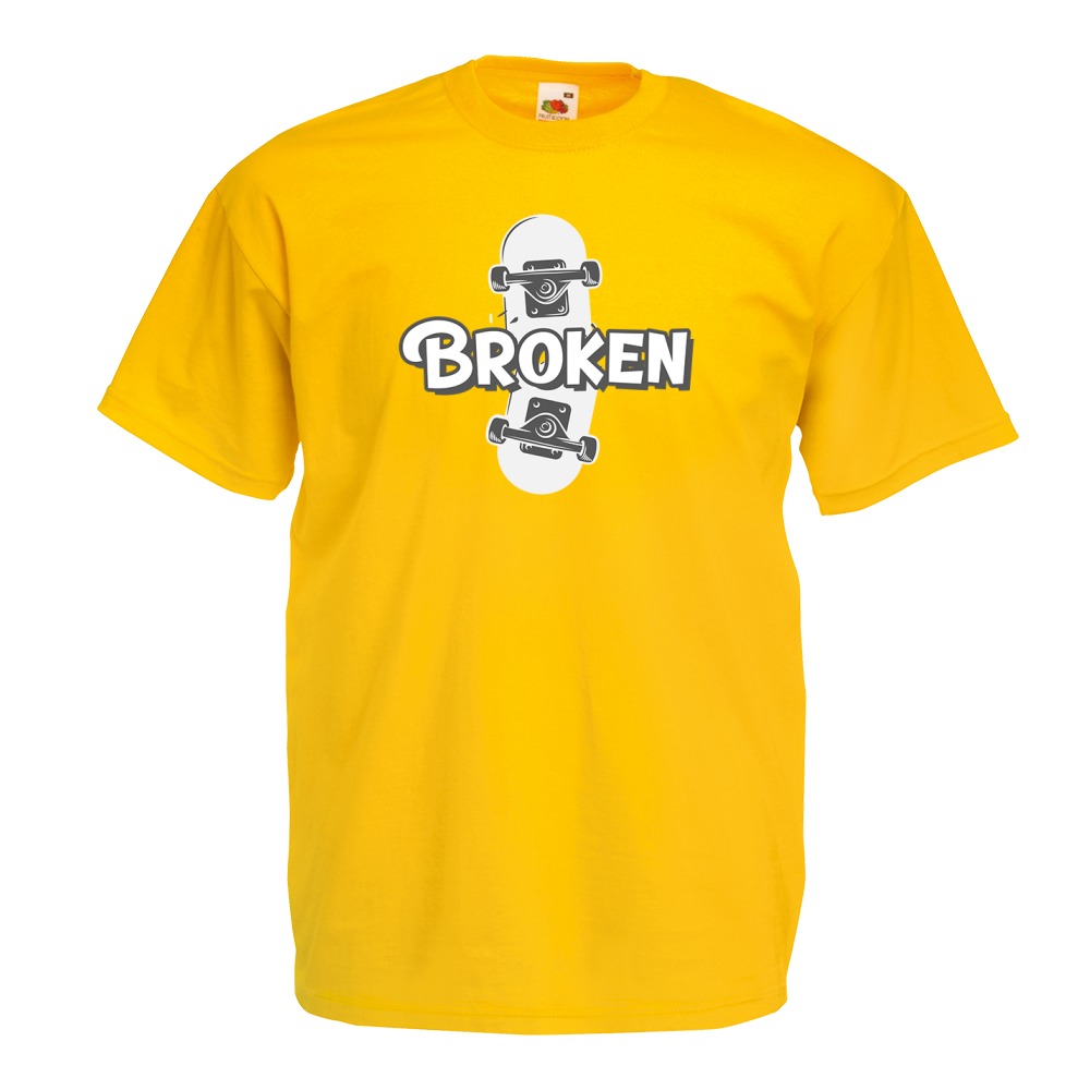 

Koszulka broken deskorolka sport XL żółta