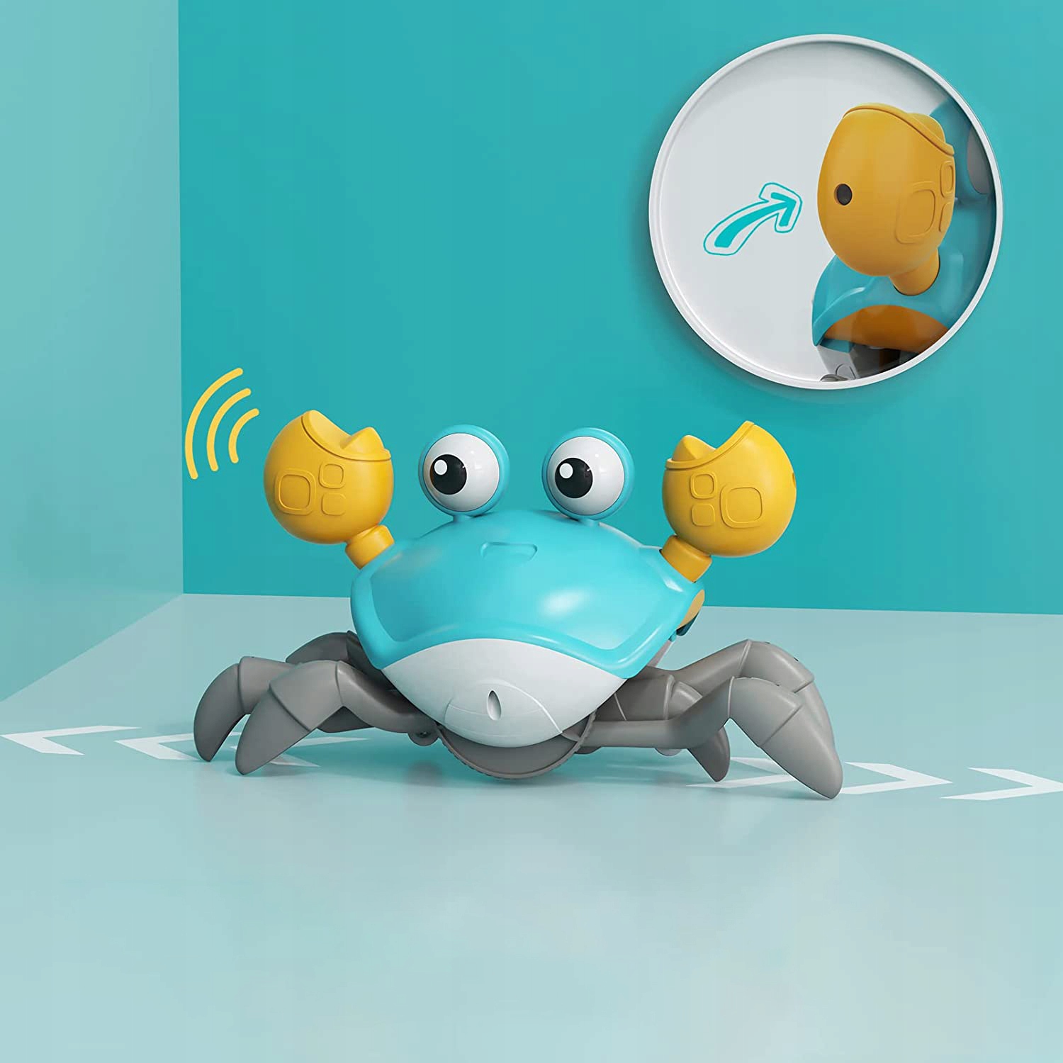 INTERAKTYWNA ZABAWKA PEŁZAJĄCEGO KRABA LED MUSIC Wiek dziecka 0 +