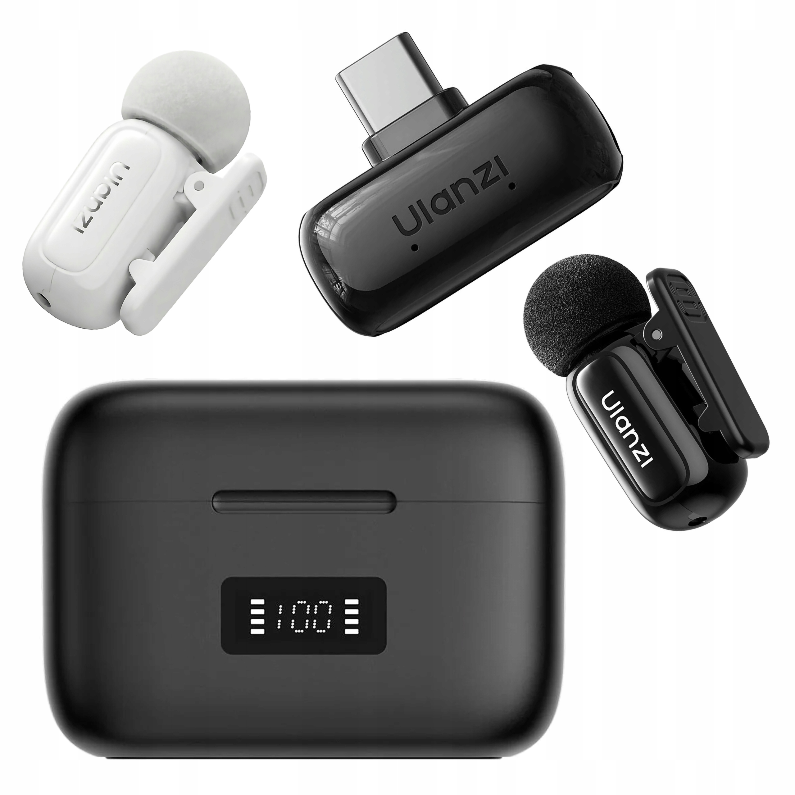Zestaw bezprzewodowych mikrofonów krawatowych Ulanzi Mini MIC A200 Lavalier