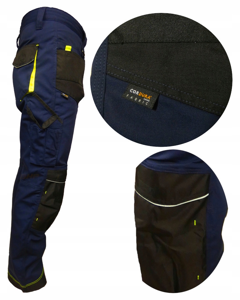 SPODNIE robocze CORDURA mocne LEBER&HOLLMAN 48 Długość spodni długie