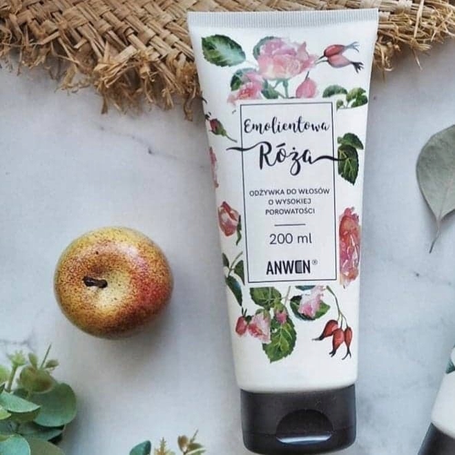 ANWEN Odżywka do włosów EMOLIENTOWA RÓŻA 200ml Typ włosów puszące się