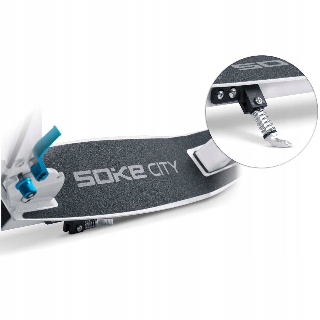 DUŻA HULAJNOGA MIEJSKA DLA DOROSŁYCH 100KG SOLIDNA SKŁADANA GRATIS PASEK Hamulec tak