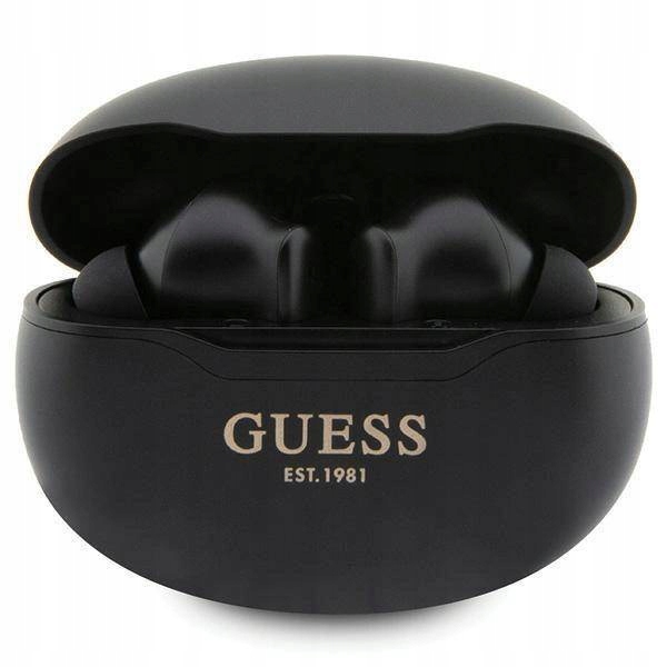 Bluetooth sluchátka Guess GUTWST50EK Tws dokovací stanice černá Classic