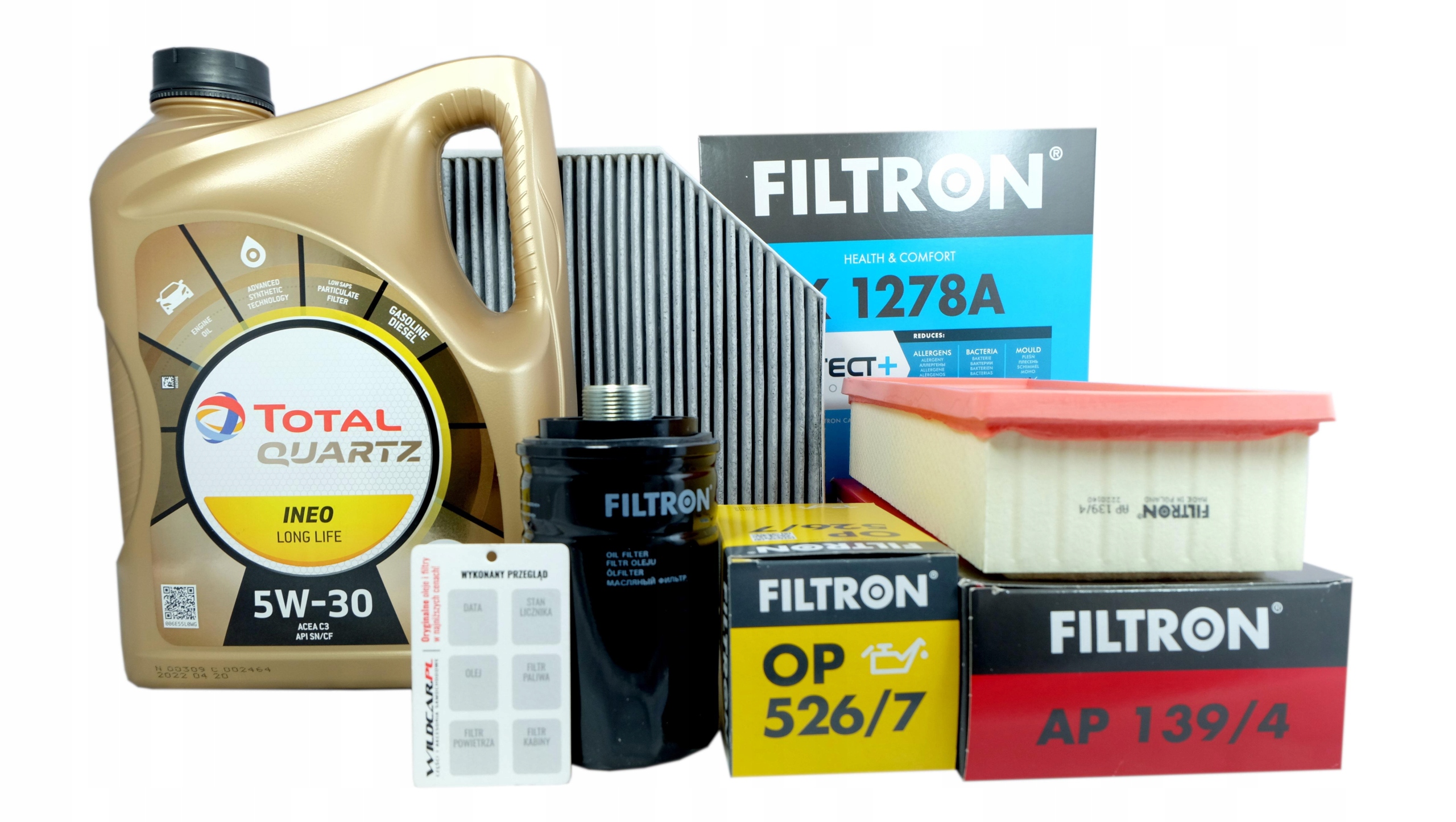 3 x Filter olej Audi Op 526/7 Ap 139/4 K 1278A