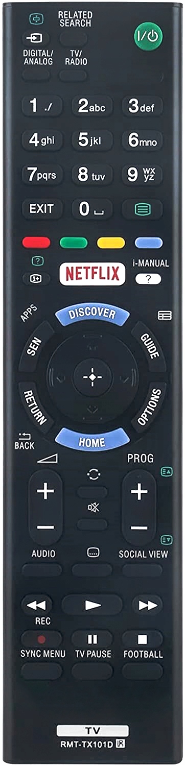 PILOT DO SONY KDL-32R405C KDL-32R503C KDL-32W705C Model RMT-TX101D KDL-32R405C
