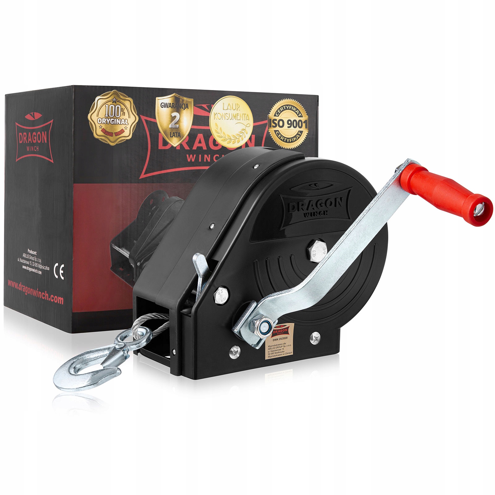 1133 kg Lanový Naviják Ruční Klikový Naviják lano klika přívěsu malá