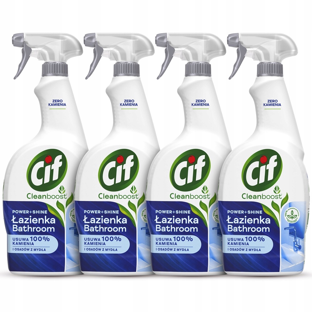 

Cif Power Shine Przeciw Kamieniowi Spray 4x 750ml