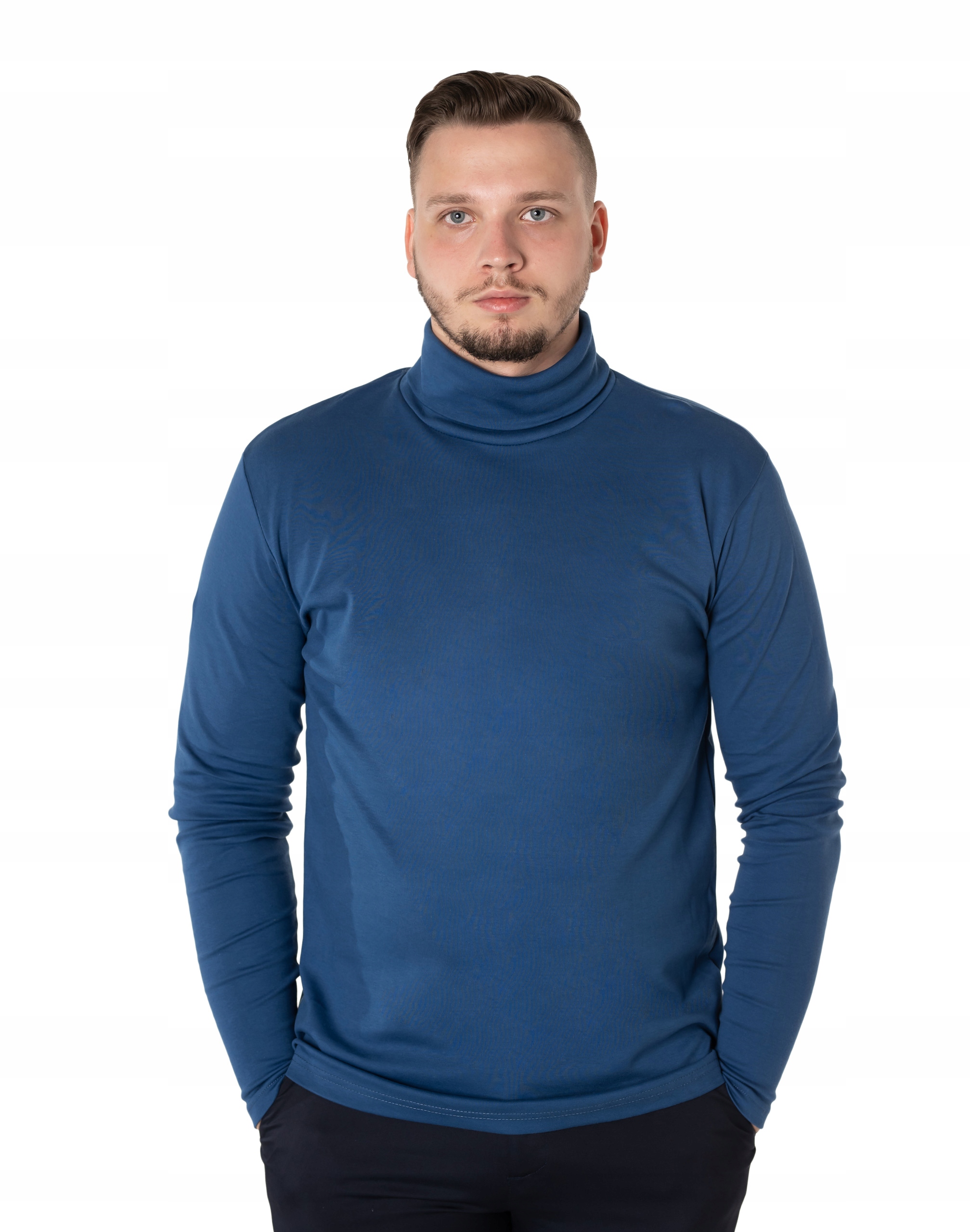 

Golf Sweter Męski 100% Bawełniany Półgolf 5347-3 M