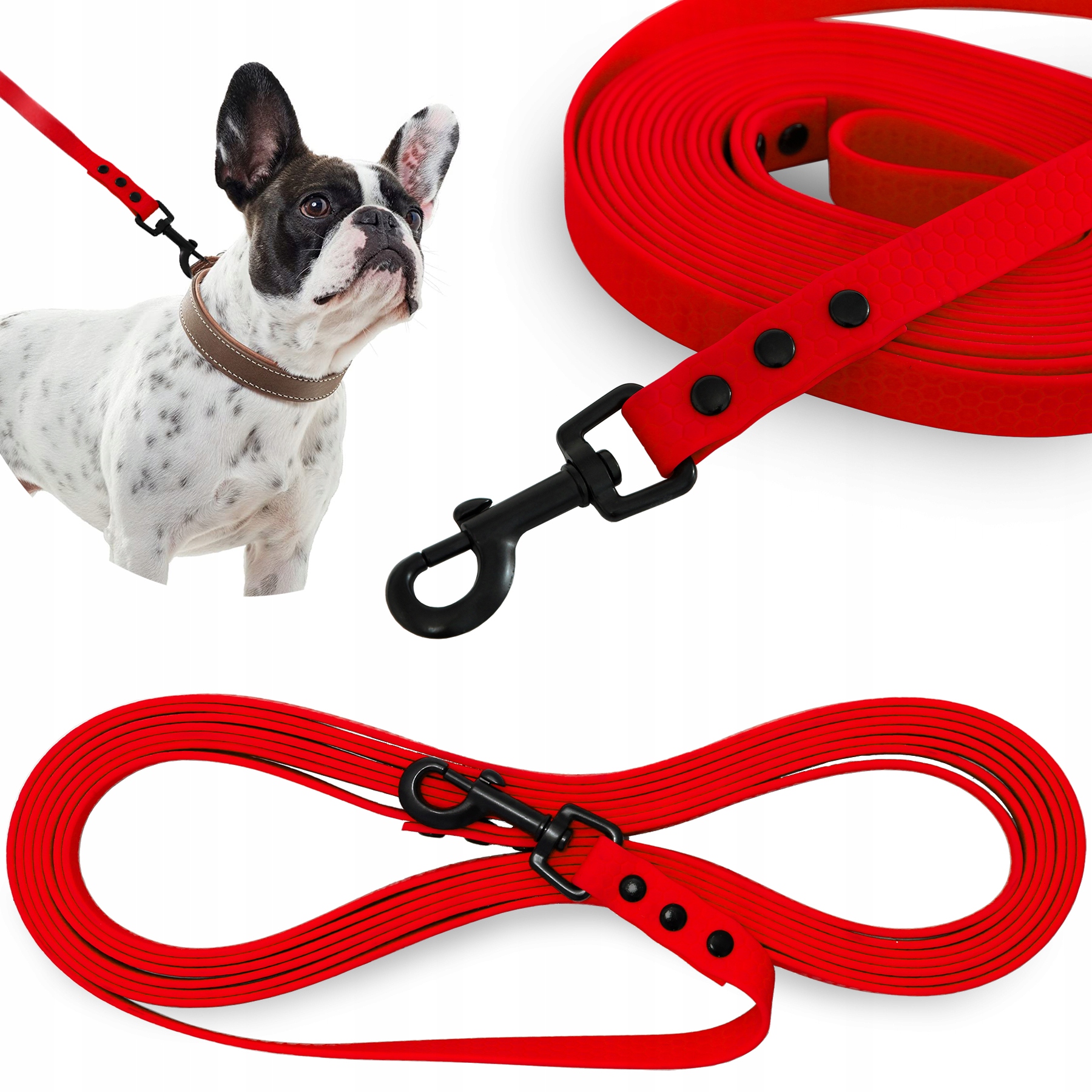 2x Vodítko pro psa Silná Biothane Pvc 10 m