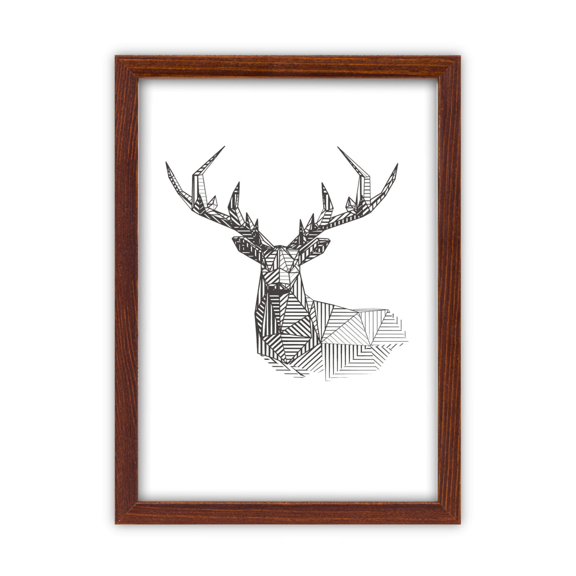 

Ramka na Zdjęcia Drewniana Brązowa Solidna 13x18
